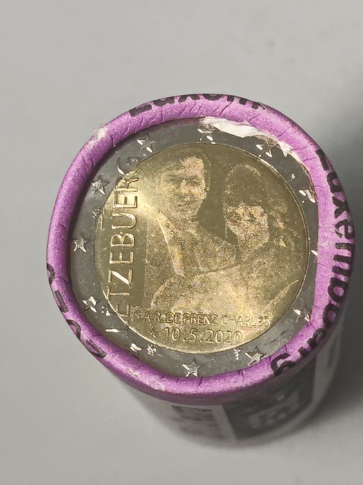 Luxembourg. 2 Euro 2020 "Principe Charles" (25 monete) in rotolino  (Ingen mindstepris)