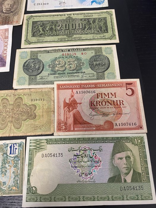 Verden. - 18 banknotes - various dates  (Ingen mindstepris)