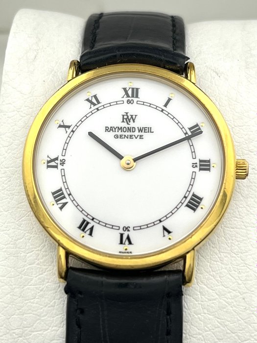 Raymond Weil - Ingen mindstepris - 18K Gold Plated Vintage Roman Numerals - 5508-2 - Unisex - 1990-1999