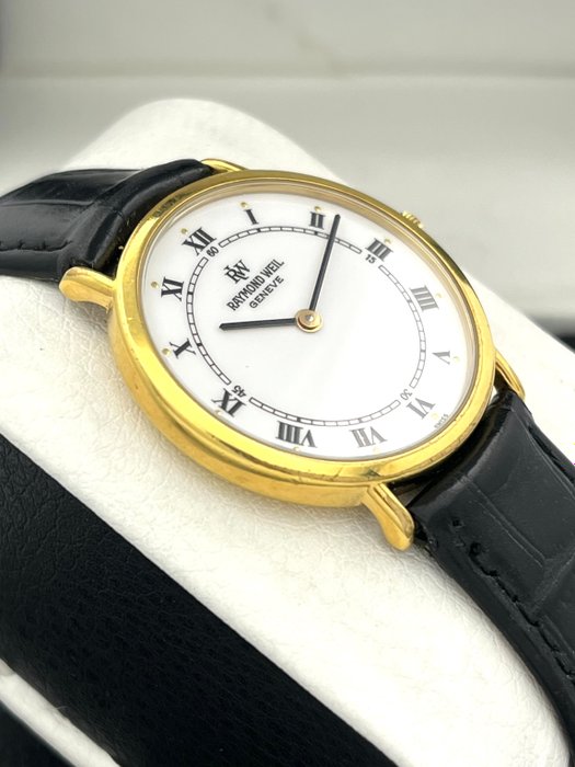 Raymond Weil - Ingen mindstepris - 18K Gold Plated Vintage Roman Numerals - 5508-2 - Unisex - 1990-1999