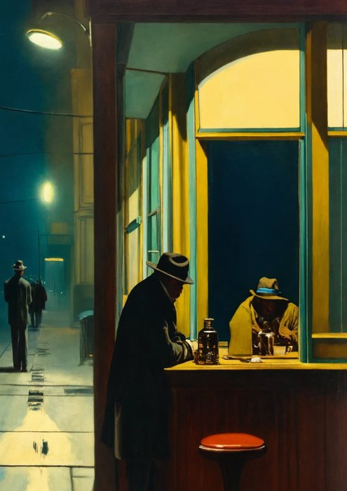 RINGER - Hommage à Hopper "Nighthawks" #2 (XXL)