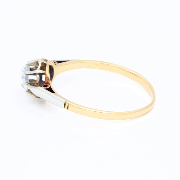 Ingen mindstepris - Ring - 18 kraat Gulguld, Hvidguld Diamant (Natur)