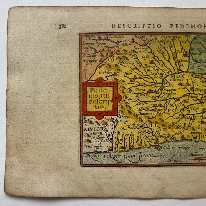 Italien - Piemonte; P. Bertius - Pedemontii Deseriptio - 1601-1620