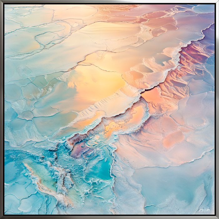 NicDA - IRIDESCENT PLAINS . Aluminium Print. Unique XL