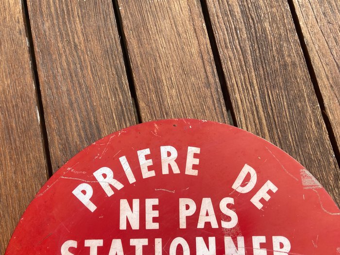 Prière De Ne Pas Stationner / Sortie De Voitures - Plakette - Metal