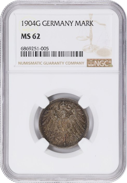 Tyskland. Wilhelm II. 1 Mark 1904 - NGC MS 62