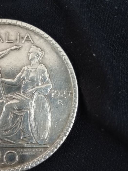 Italien 20 Lire 1927 "Littore"  (Ingen mindstepris)