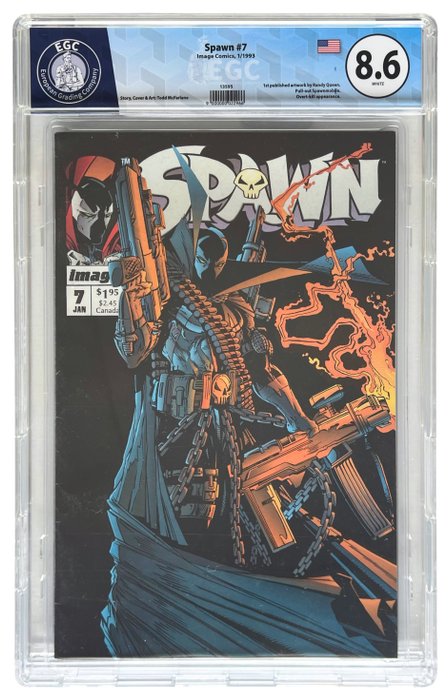 Spawn #7 - EGC graded 8.6 - 1 Graded comic - 1993