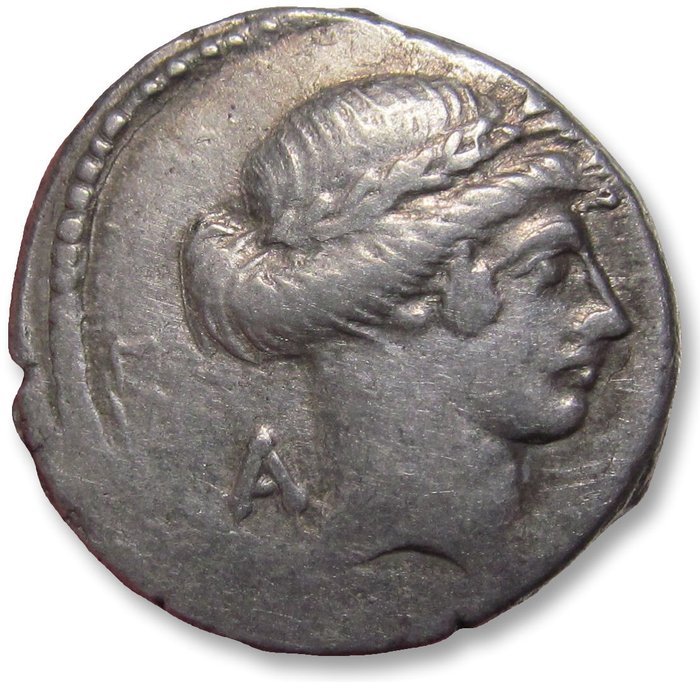 Romerska republiken C Considius Paetus Denarius Rome mint 46 BC