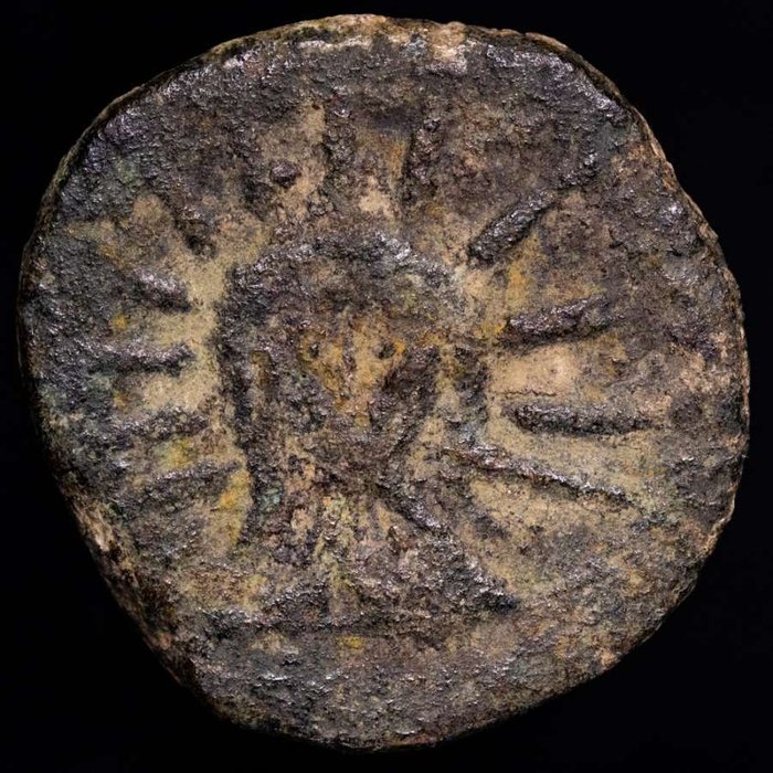 Hispania, Malaca. anonymous. As minted in II century B.C. Malaca (Malaga, Spain) Helios  (Ingen mindstepris)