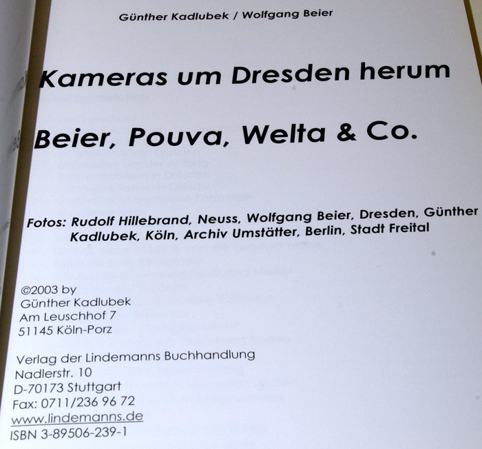 Günther Kadlubek en Wolfgang Beier - Kameras um Dresden herum - 2003