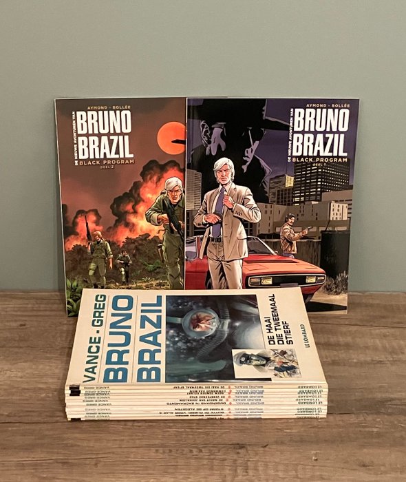 Bruno Brazil - Volledige reeks - 1 t.e.m 11 + 2 extra albums - 13 Album - Første udgave/genoptryk - 1975/2020