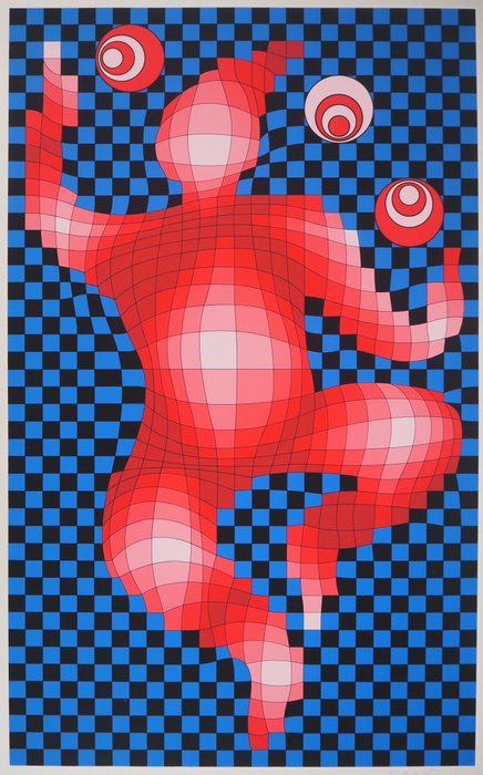 Victor Vasarely (1906-1997) - Personnage cinétique