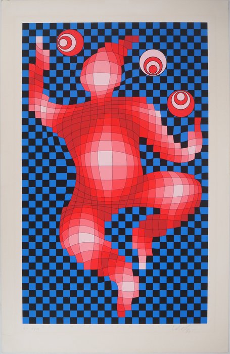 Victor Vasarely (1906-1997) - Personnage cinétique