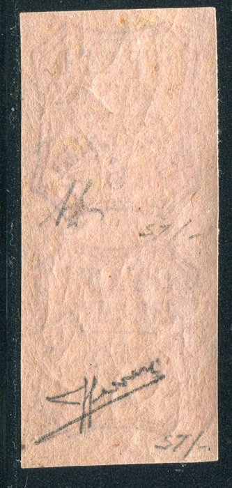 Antikke Italienske Stater - Parma 1857 - Par af skat for IKKE-UDGAVEDE aviser 6c Rosa Chiaro - Sassone Segnatasse per Giornali n.1A