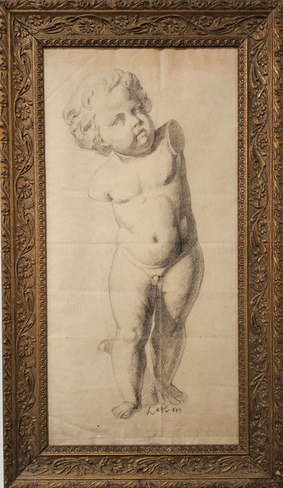 Antonino Leto (1844 – 1913) - Studio per putto