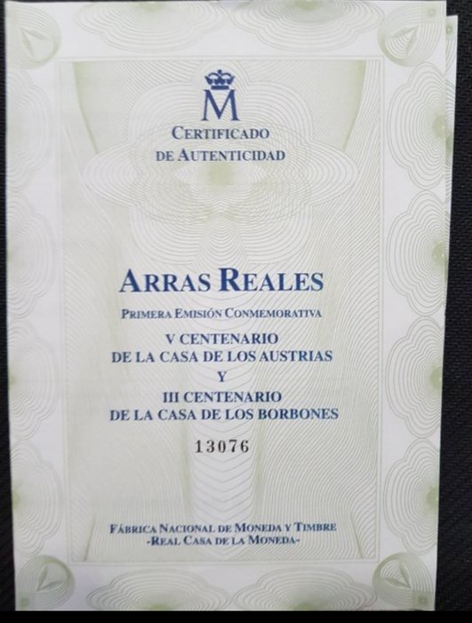 Spanien. Silver medal Arras Reales (13 coins)  (Ingen mindstepris)