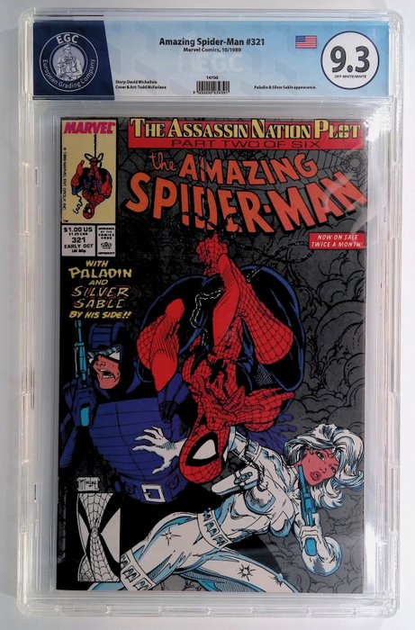 Amazing Spider-Man #321 - EGC graded 9.3 - 1 Graded comic - 1981