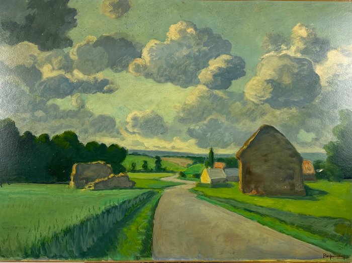 Pierre-Edmond PERADON (1893 - 1981) - Campagne autour de Courseulles