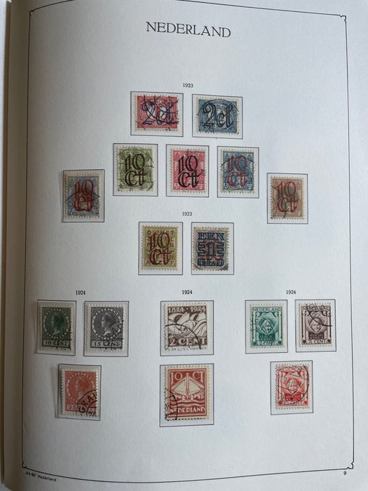 Holland 1923/1959 - Samling mellem NVPH 114 og 730 i Kabe spændebånd