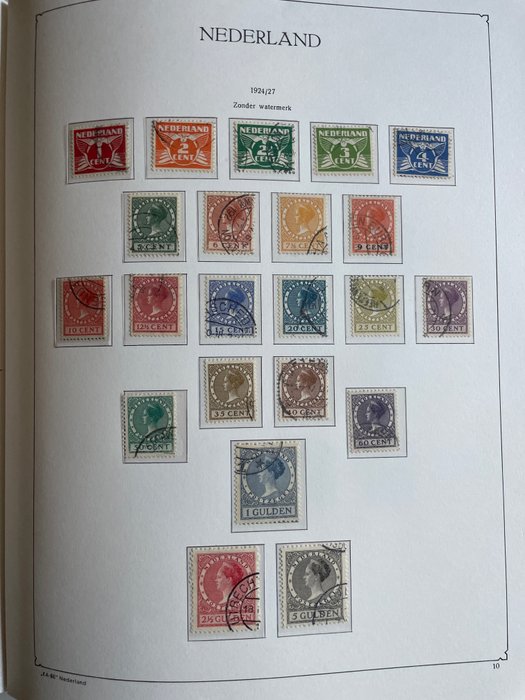 Holland 1923/1959 - Samling mellem NVPH 114 og 730 i Kabe spændebånd