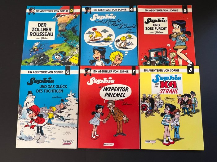 Spaß - und Jugend SC Alben Sammel- und Lesepaket - Titeuf - Ein Abenteuer von Sophie - - Suske und Wiske - Der General - Ralf Kauka Classics - u.a. - 36 Comic - Første udgave