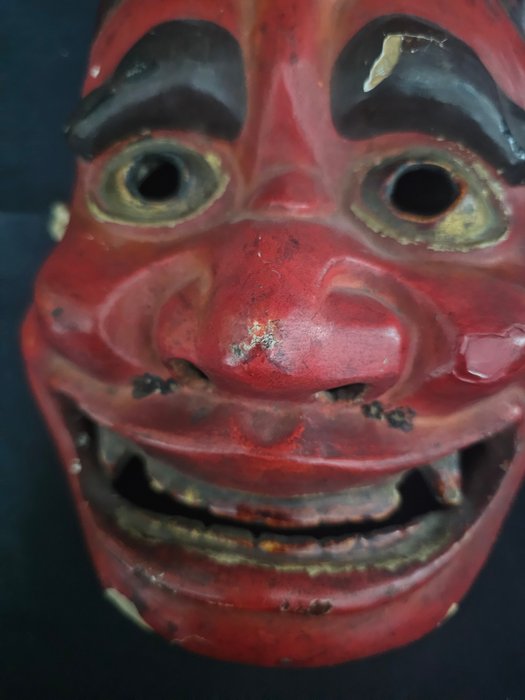 Noh maske - Træ - Sen Edo-periode / 1800-tallet eller senere - Noh maske af hannya