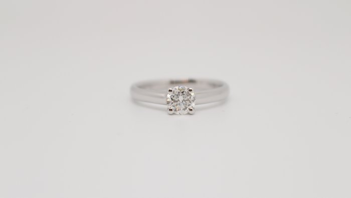 Forlovelsesring - 18 kraat Hvidguld -  070ct tw Diamant (Natur)