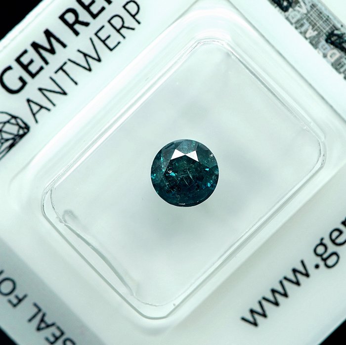 Ingen mindstepris - 1 pcs Diamant  (Farvebehandlet)  - 1.05 ct - I3 - Gem Report Antwerp (GRA)