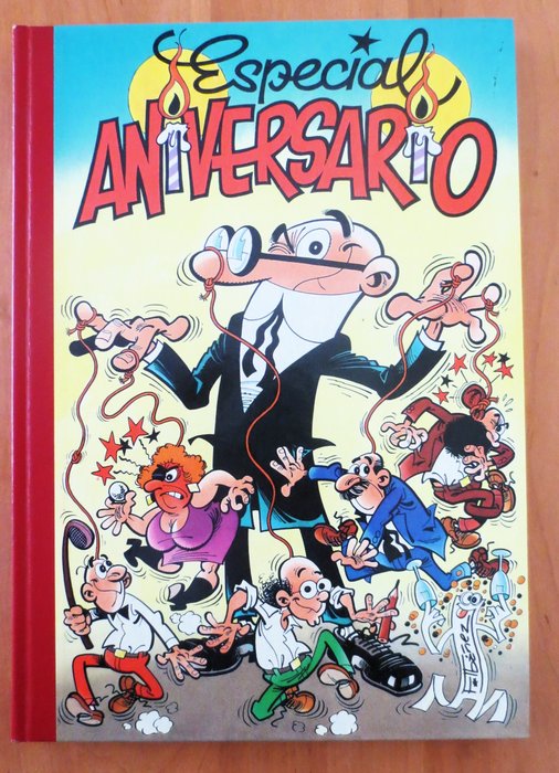 Mortadelo y Filemon - Clever  Smart, Paling en Ko - With original drawing dedication by Ibáñez - Signed - Comic tribute anniversary Mortadelo - 1 Signed comic