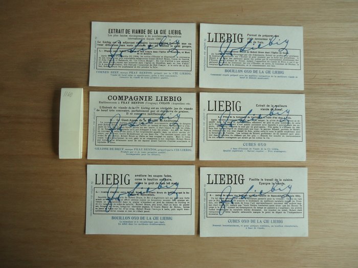 Liebig lot van 80 verschillende sets totaal van 480 prenten Be./Fr. uitgave, zie omschrijving - 80 Complete Set