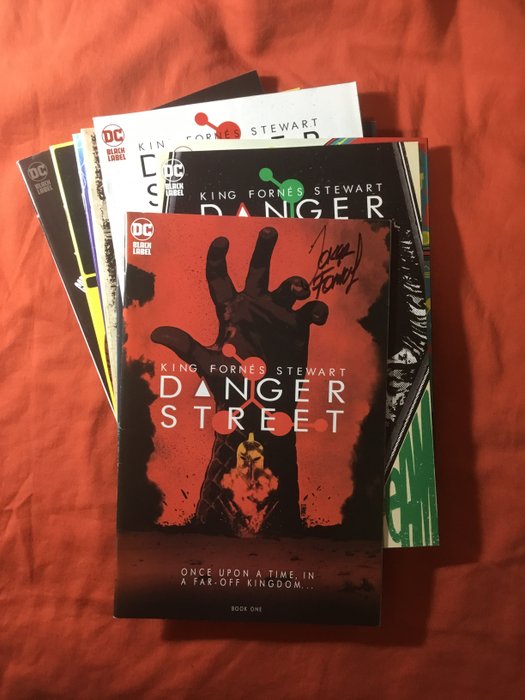 DANGER STREET 1 to 12 - signed by Jorge Fornes - 12 Signed comic - Første udgave - 2023/2024