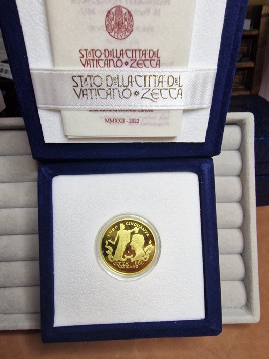 Vatikanstaten 50 Euro 2022 "Antonio Canova" Proof