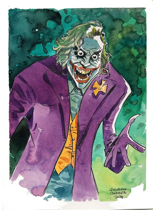 Caracuzzo, Giancarlo - 1 Original colour drawing - The Joker - 2024