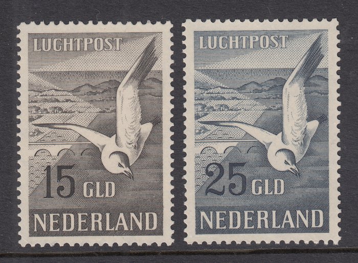 Holland 1951 - Luftpost Måger - NVPH LP12/LP13