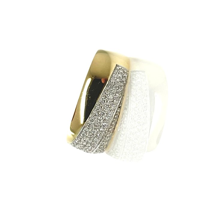 Ring - 18 kraat Gulguld -  0.63ct. tw. - Diamant - Gulguld diamantring