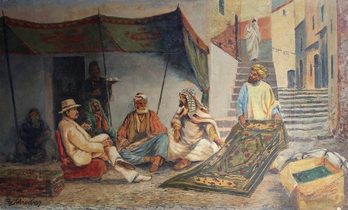 Schreiber - Oriental, Arabic or North African carpet traders