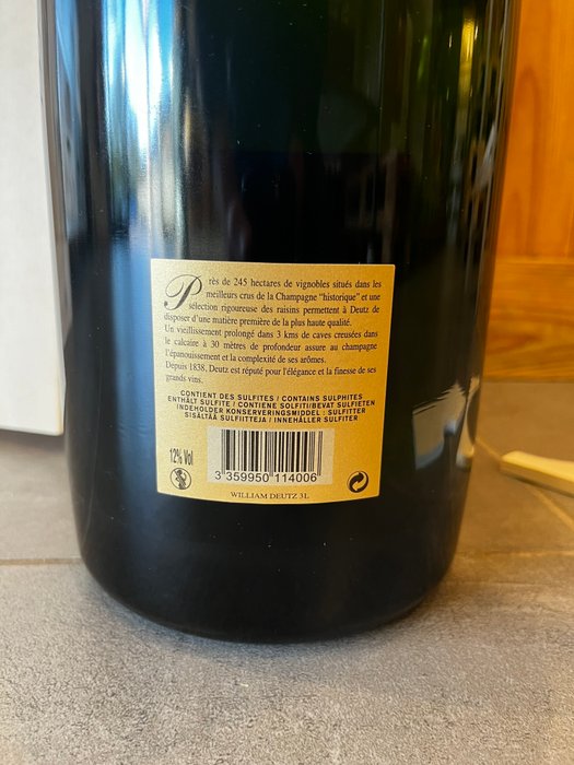 2013 Deutz, Cuvée William Deutz - Champagne - 1 Dobbelt Magnum/Jeroboam (3,0 L)