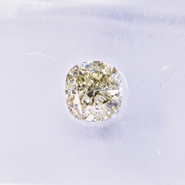 Ingen mindstepris - 1 pcs Diamant  (Naturfarvet)  - 0.51 ct - Pude - Fancy light Gul - VS1 - International Gemological Institute (IGI)