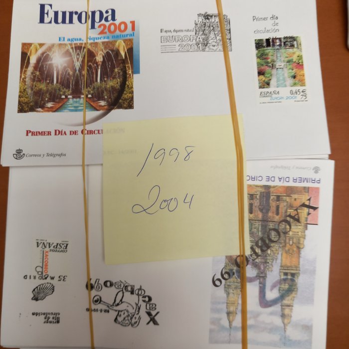 Spanien 1998/2004 - Parti på mere end 240 SPD mellem 1998 og 2004, god stand - Edifil