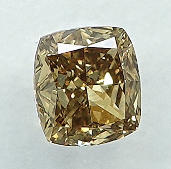 1 pcs Diamant  (Naturfarvet)  - 0.24 ct - Fancy Brunlig Gul - VVS2 - International Gemological Institute (IGI)