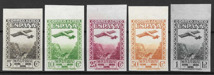 Spanien 1931 - IX Hundredåret for grundlæggelsen af Monserrat-klostret - Edifil 650s/654s