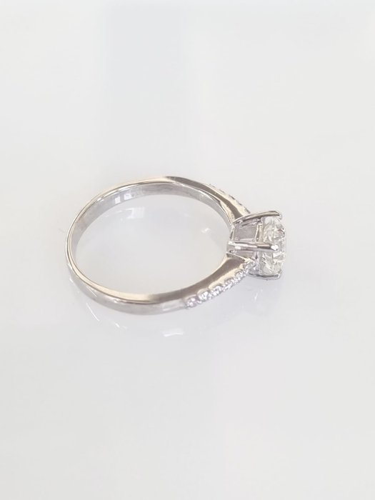 Forlovelsesring - 18 kraat Hvidguld -  119ct tw Diamant (Natur)