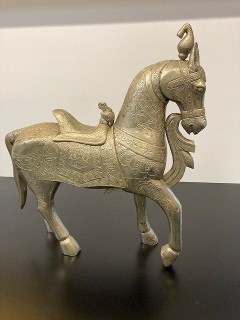 Store statuer af to heste 66 cm - Indien  (Ingen mindstepris)