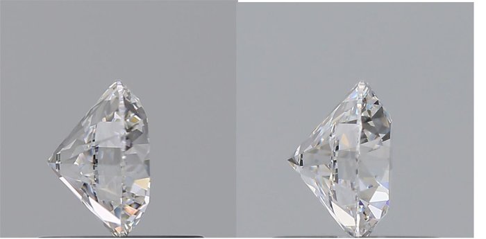 Ingen mindstepris - 2 pcs Diamant  (Natur)  - 0.61 ct - Rund - D (farveløs) - IF - Gemological Institute of America (GIA)