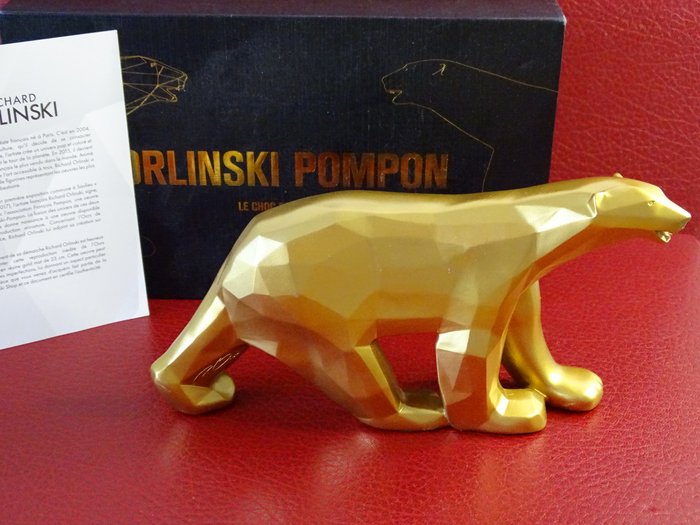 Richard Orlinski (1966) - Ours Pompon - Gold