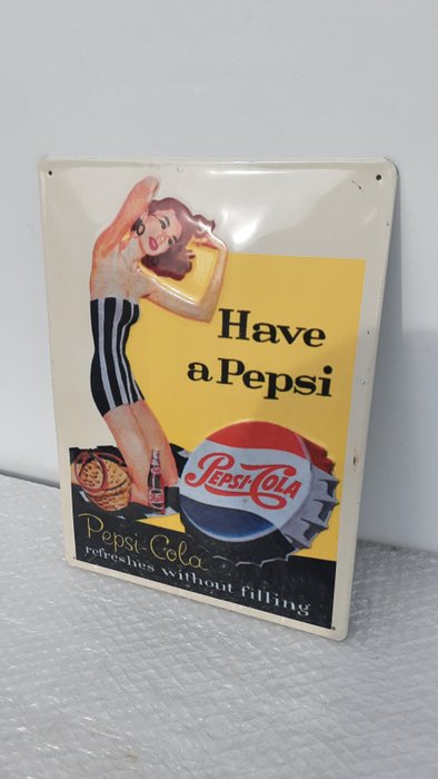 Pepsi Cola - Reklameplakat - Metal