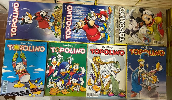 Topolino 2101/2198 - Sequenza semi completa - 95 Comic - Første udgave - 1996/1998