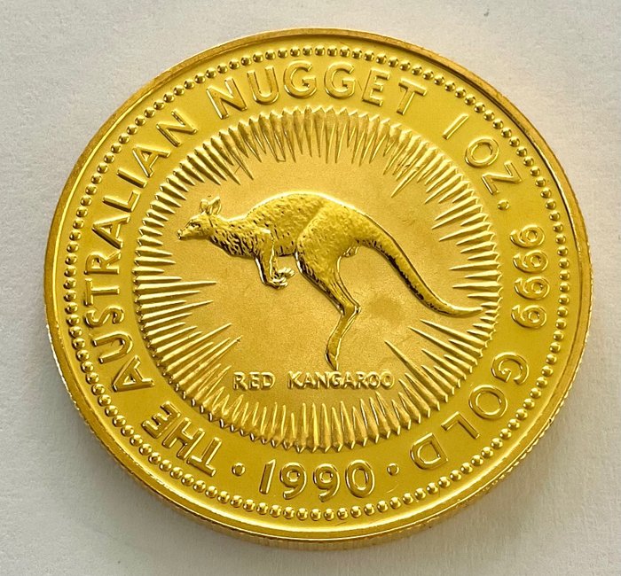 Australien. 100 Dollars 1990 - The Australian Nugget -  1 oz