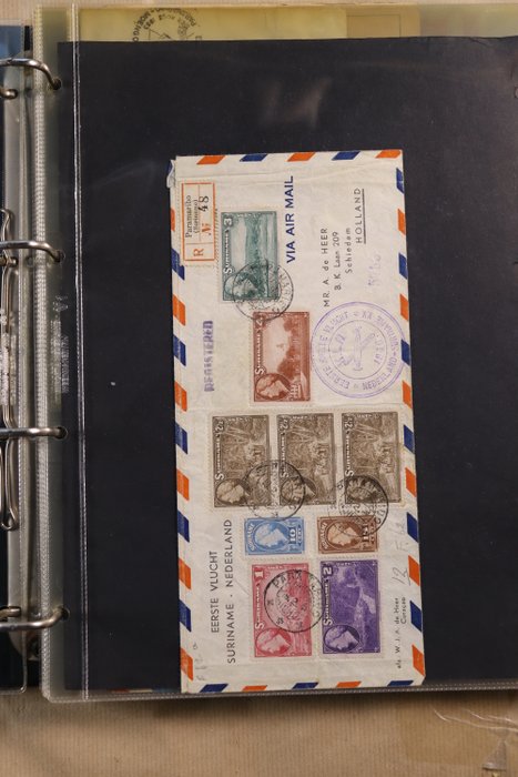 Holland Oversøisk 1929/1968 - Samling 1. flyvninger/særlige covers - Gratis forsendelse over hele verden